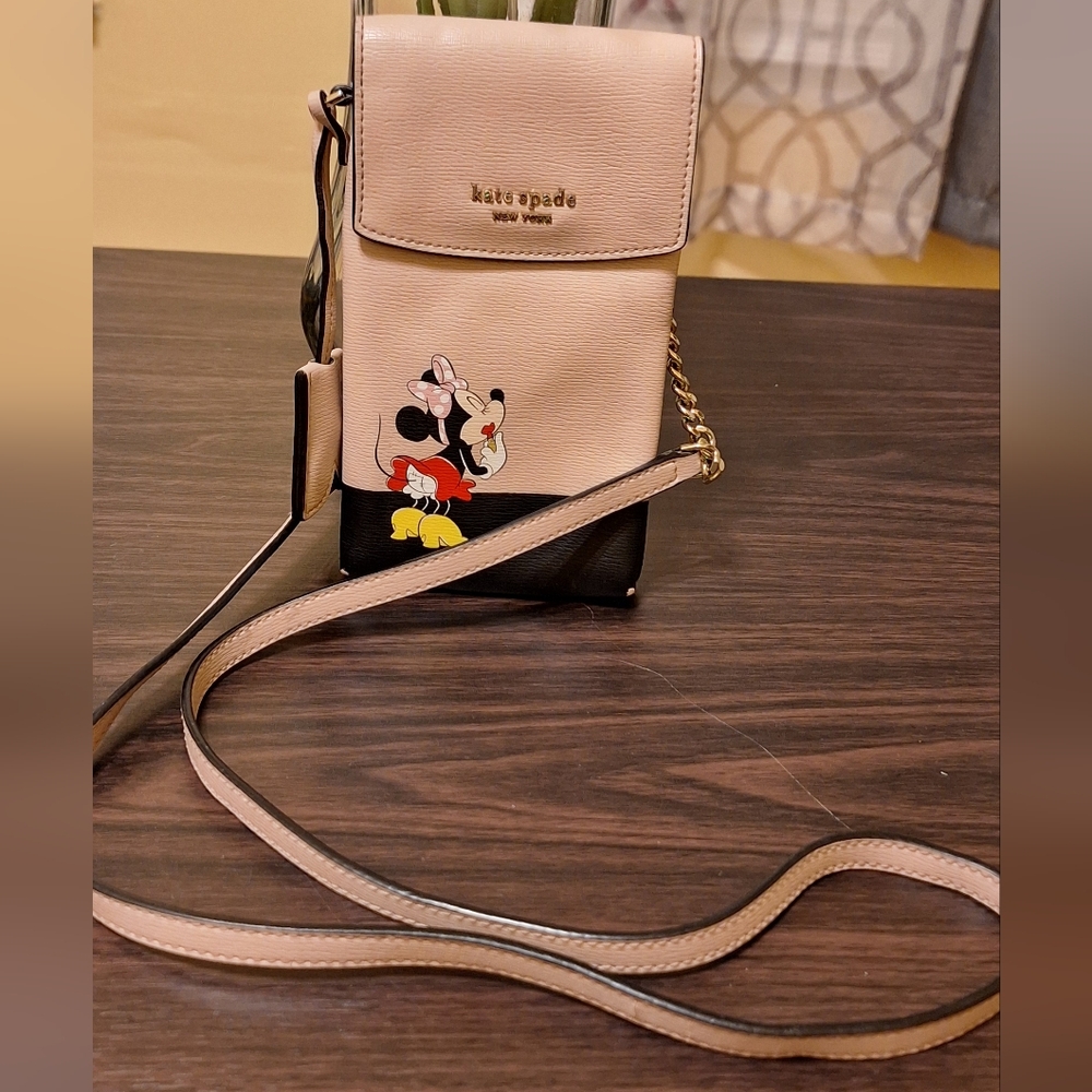 Disney Kate Spade Pink Crossbody Bag with Disney Design